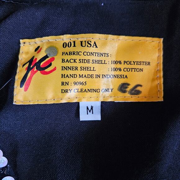 Vintage JC Music Themed Sequin Vest Size M Made In USA 001 Novelty Teacher - Picture 7 of 9